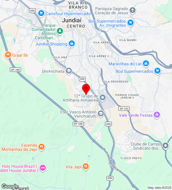 Mapa da localização