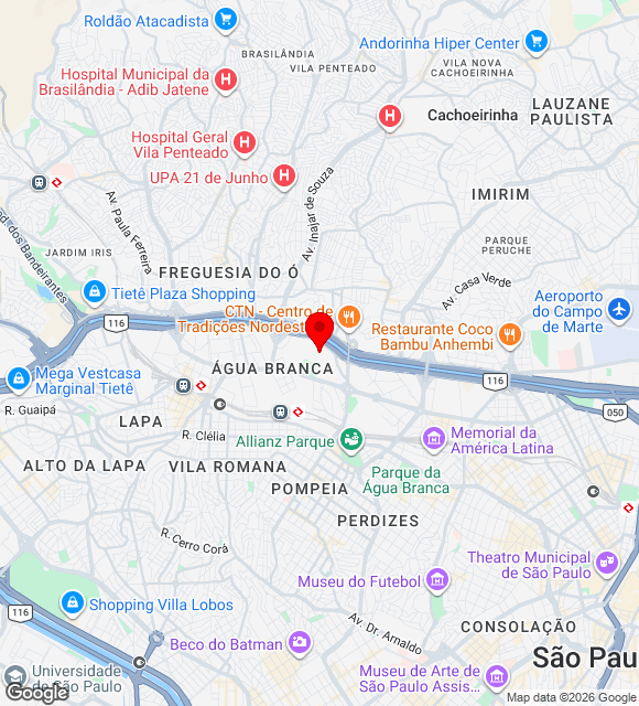 Mapa da localização