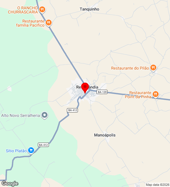 Mapa da localização