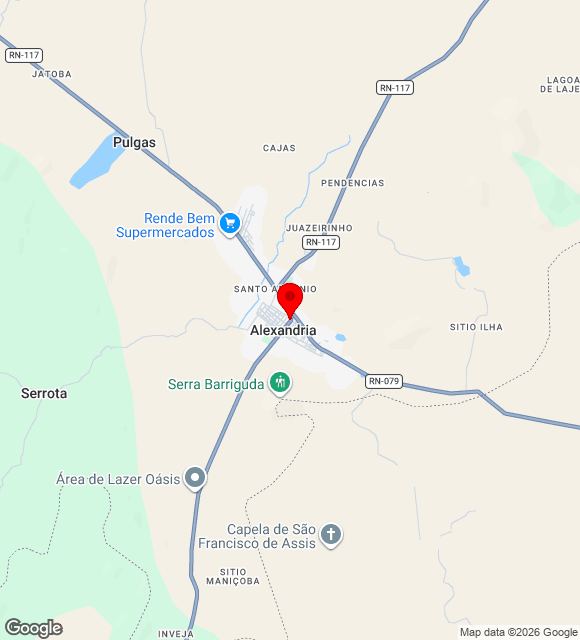Mapa da localização