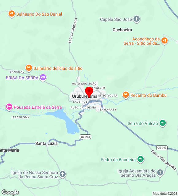 Mapa da localização