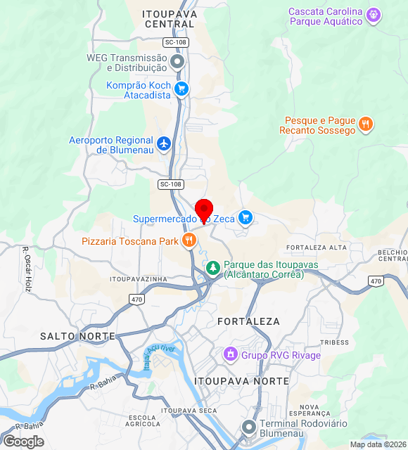 Mapa da localização