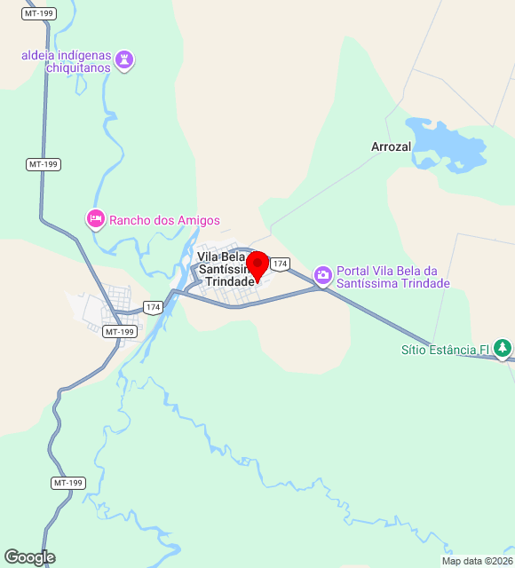 Mapa da localização