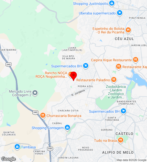 Mapa da localização