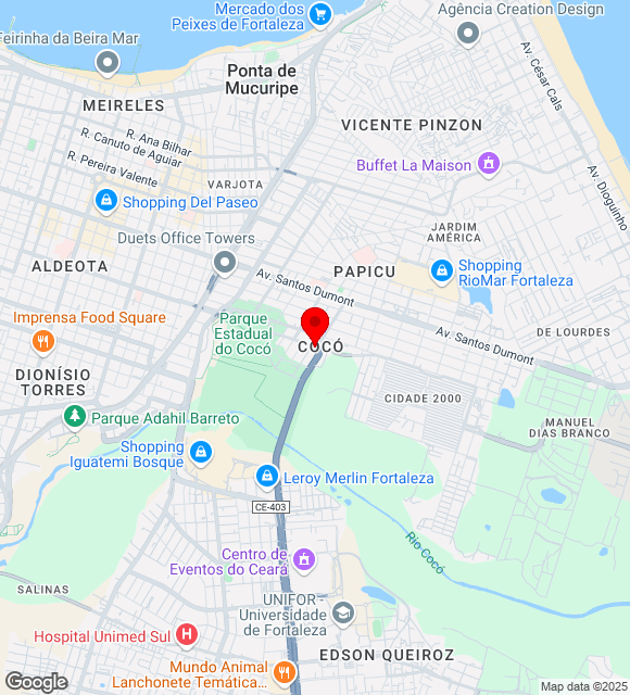 Mapa da localização