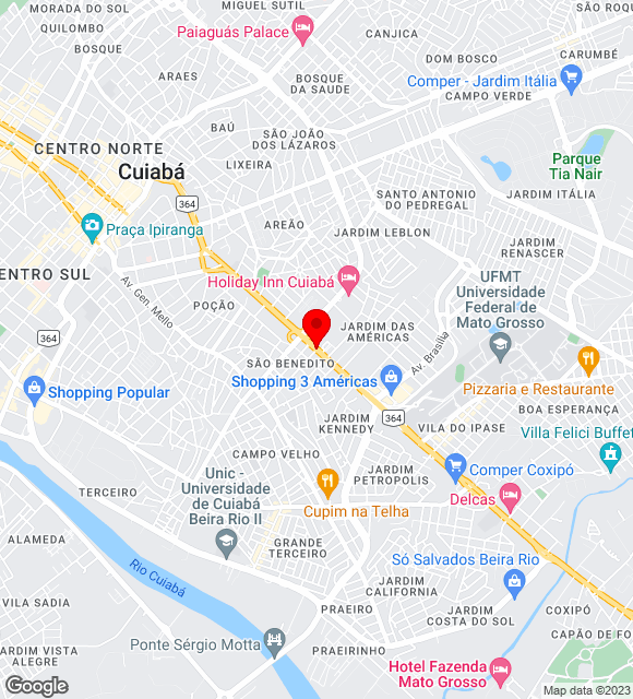Mapa da localização
