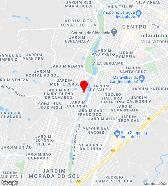 Mapa da localização