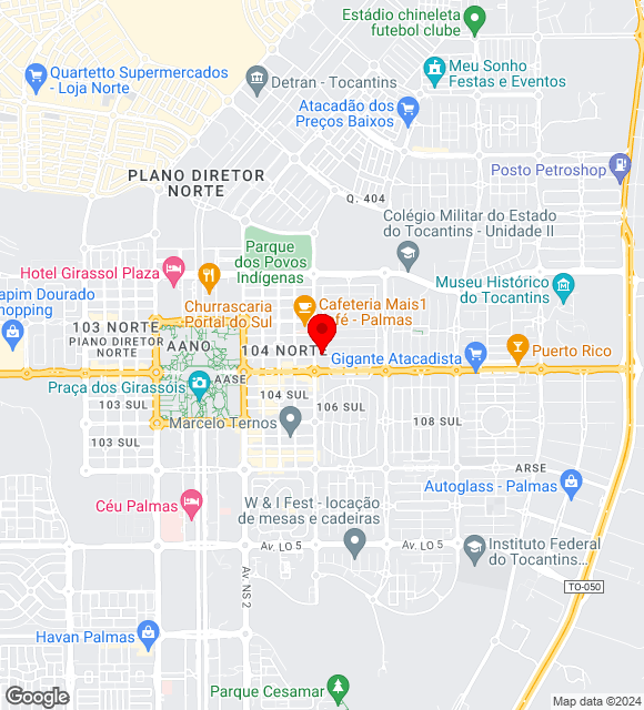 Mapa da localização