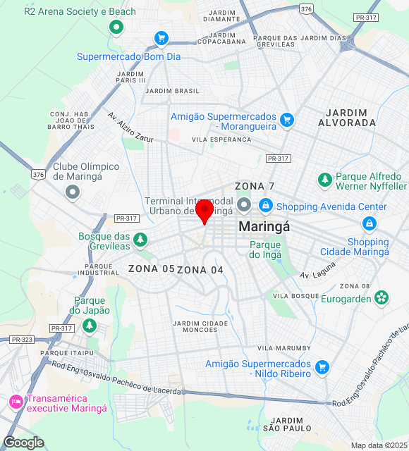 Mapa da localização