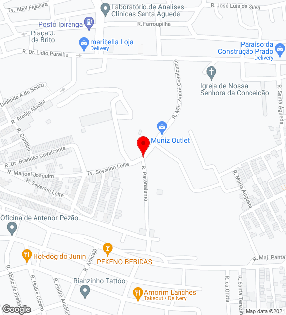 Mapa da localização