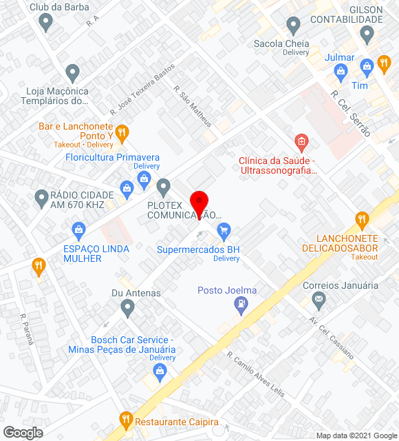 Mapa da localização