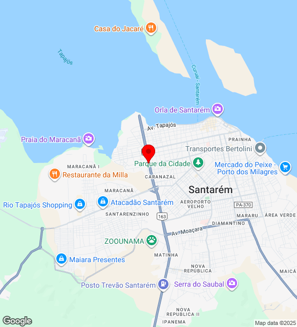 Mapa da localização