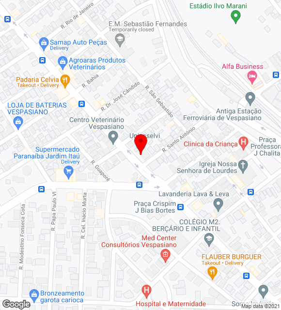 Mapa da localização