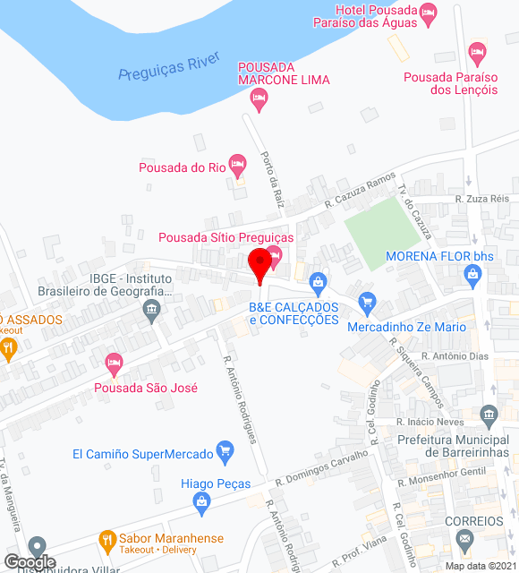 Mapa da localização