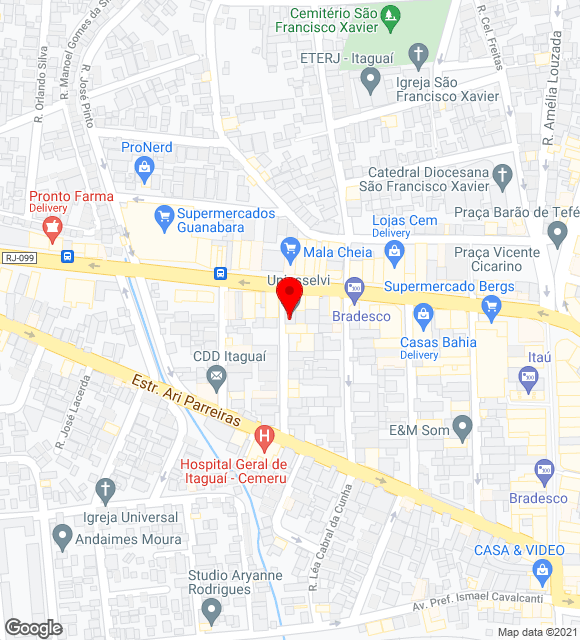 Mapa da localização