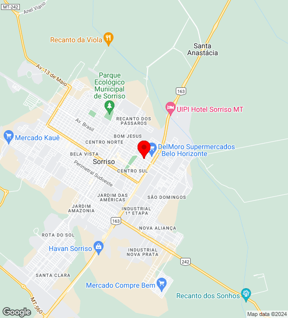 Mapa da localização