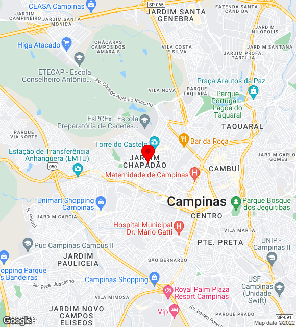 Mapa da localização