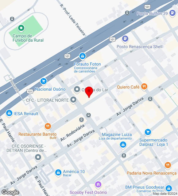 Mapa da localização