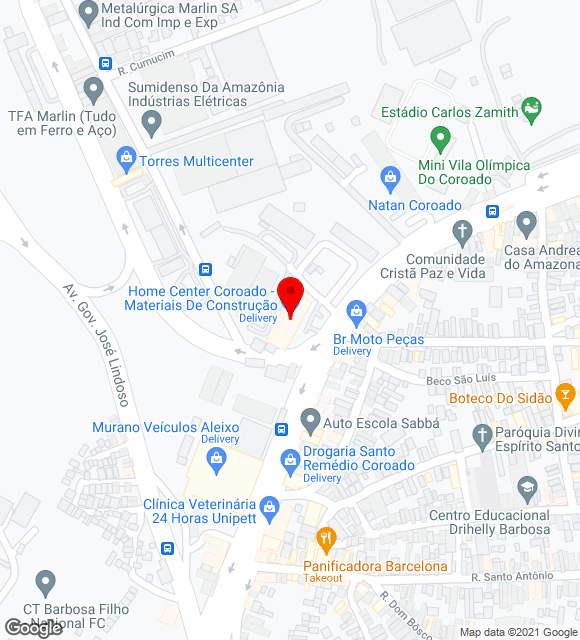 Mapa da localização