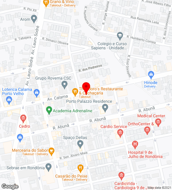 Mapa da localização