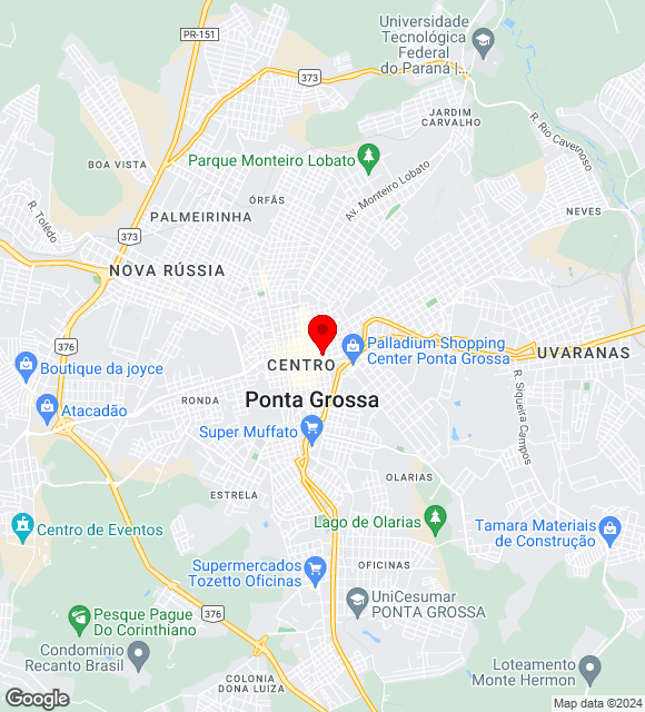 Mapa da localização