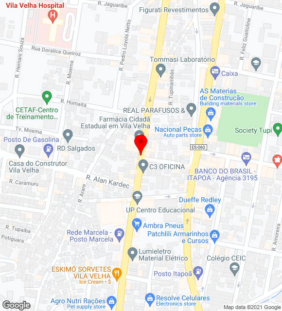 Mapa da localização