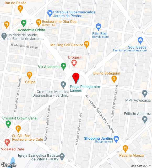 Mapa da localização