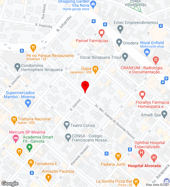 Mapa da localização