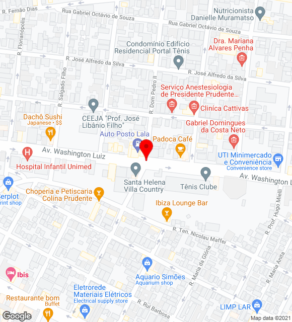 Mapa da localização