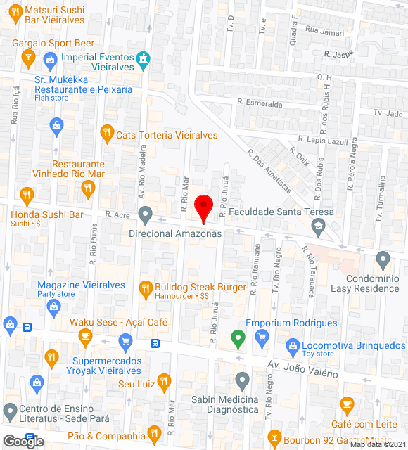 Mapa da localização
