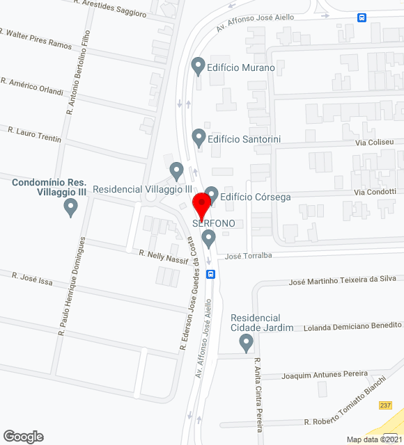 Mapa da localização