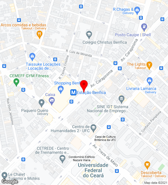 Mapa da localização