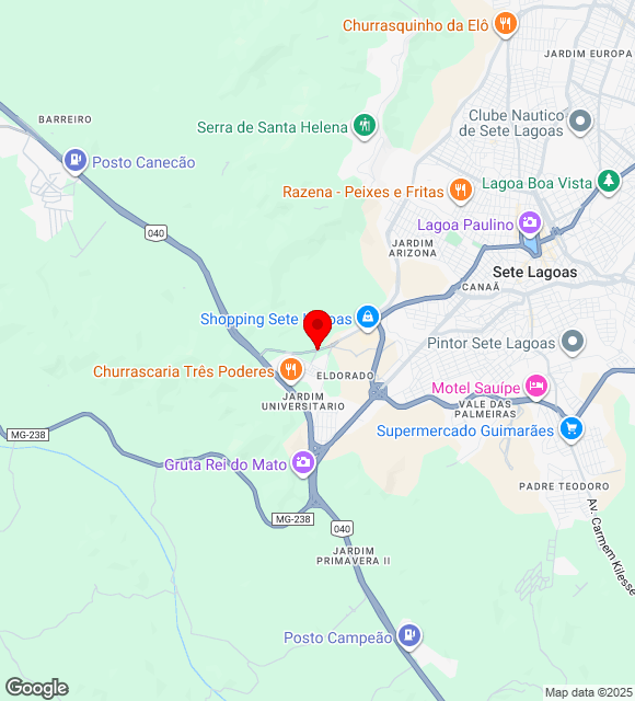Mapa da localização