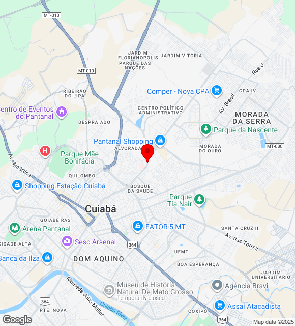 Mapa da localização