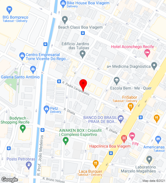 Mapa da localização