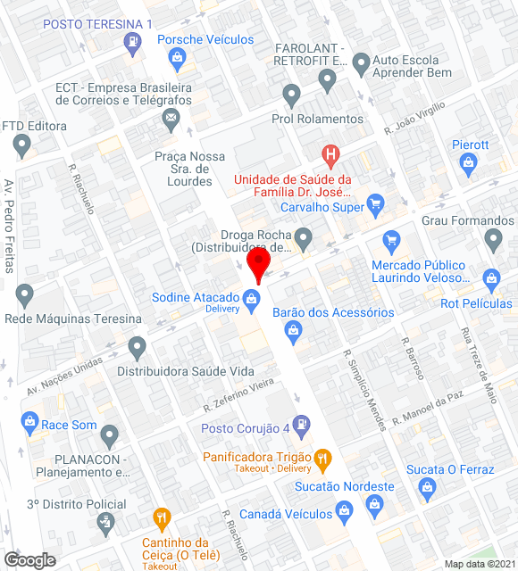 Mapa da localização