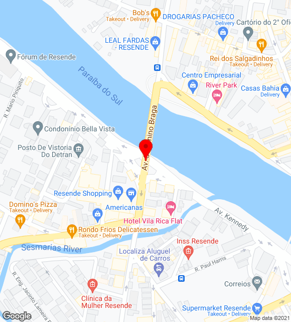 Mapa da localização