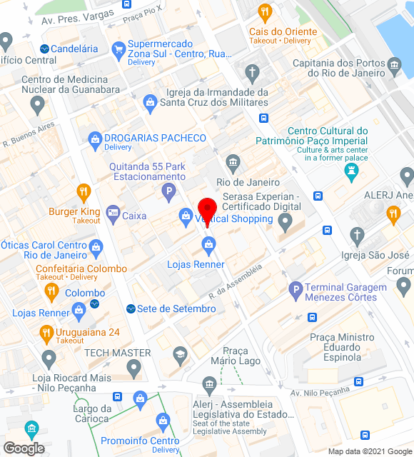Mapa da localização