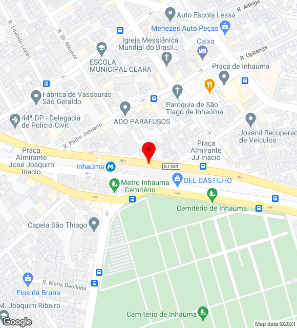 Mapa da localização