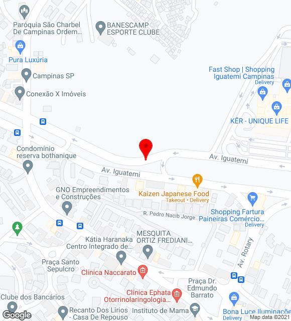 Mapa da localização