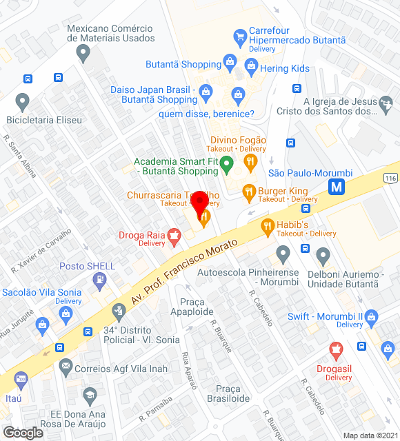 Mapa da localização