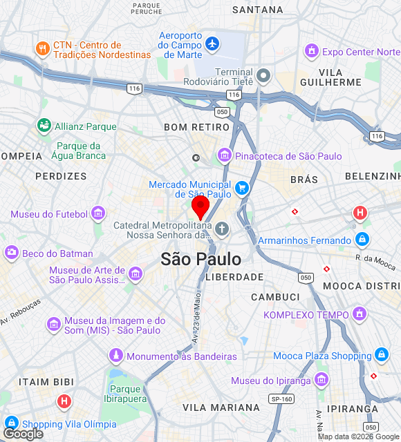 Mapa da localização