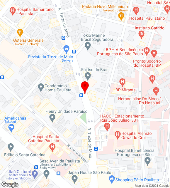 Mapa da localização