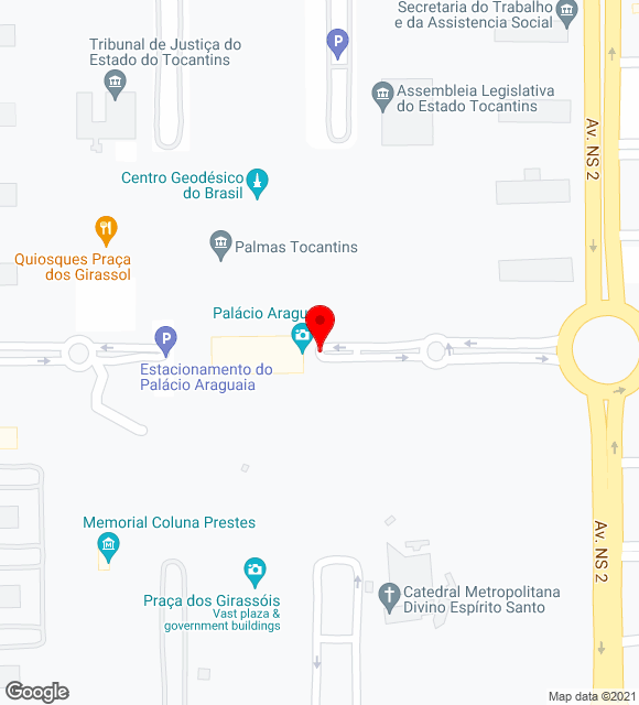 Mapa da localização