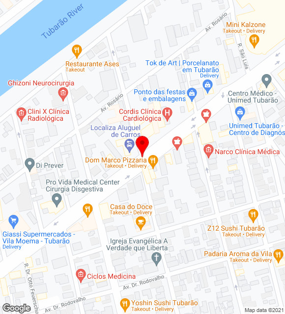Mapa da localização