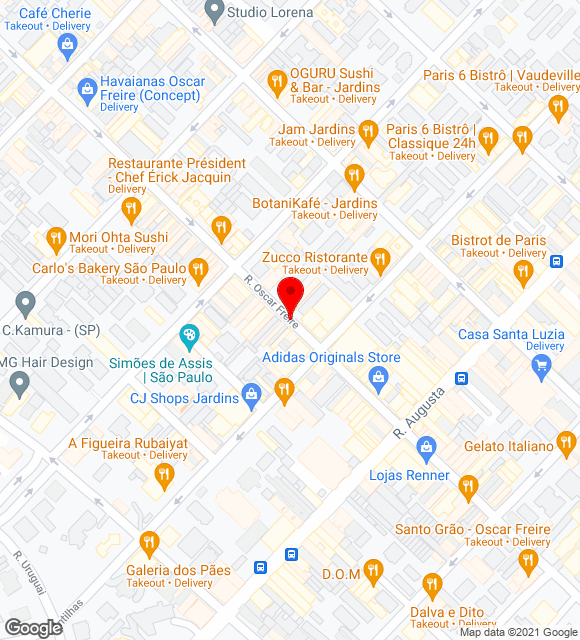 Mapa da localização