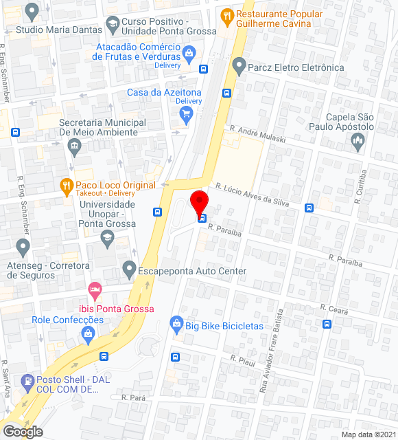 Mapa da localização