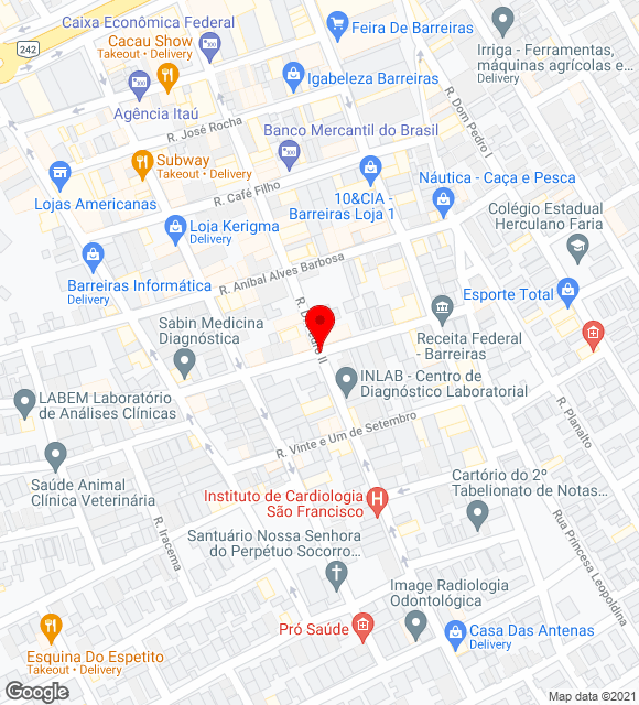 Mapa da localização