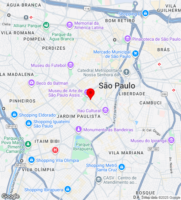 Mapa da localização