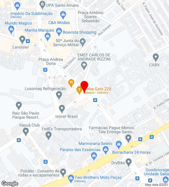 Mapa da localização